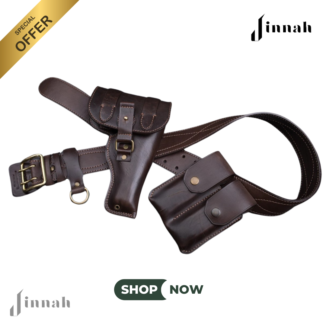 Premium Leather Shoulder Gun Holster Set,Tactical Pistol Holster