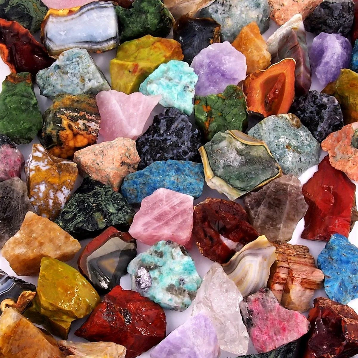 Heilsteine Wassersteine Rohsteine Edelsteinwasser Dekosteine Teich Steinschatz E - Foto 4