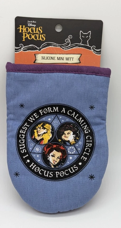 Disney Hocus Pocus Halloween Mini Guante Horno Círculo Calmante y Mini Espátulas. Nuevo Foto 3 de 3