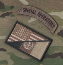 KANDAHAR WHACKER© JSOC SFG ODA SPECIAL OPERATIONS Multicam TAB + US/AFGHAN FLAG