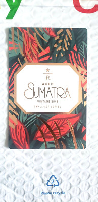 2018 Starbucks Reserve - Taster Card - Nice Aged Sumatra Vintage - NRMNT/MINT