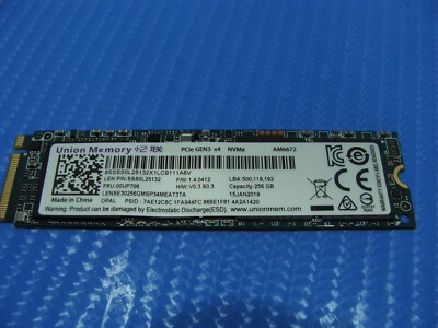 Lenovo E580 Union Memory 256GB NVMe M.2 SSD Solid State