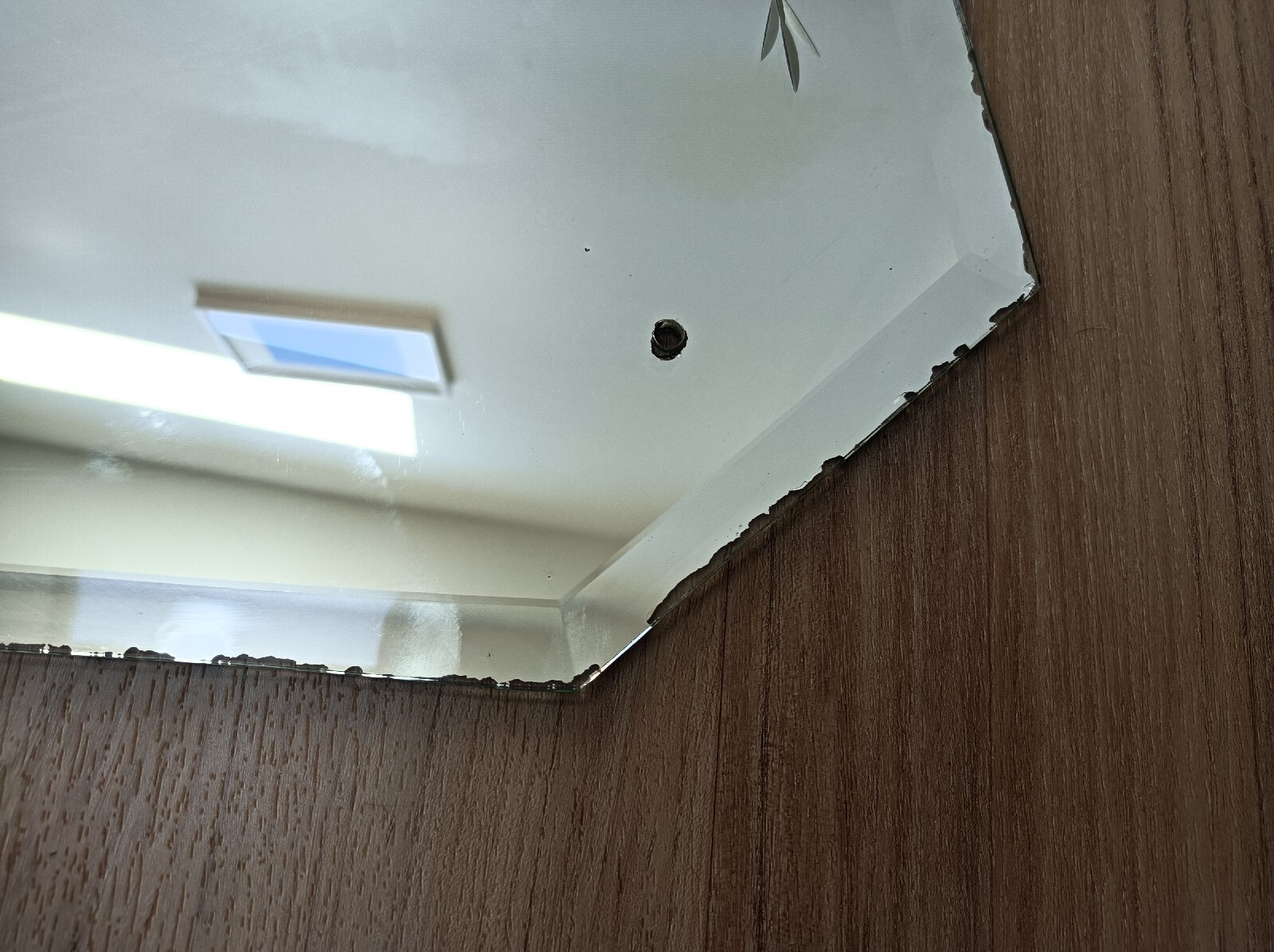 Wall Mirror Bathroom Floral Etched Vintage Style Pre Drilled Holes