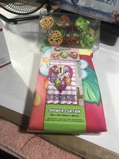 Shopkins  Shower Curtain w/Hooks 72" x 72" Fabric Kid's Girls