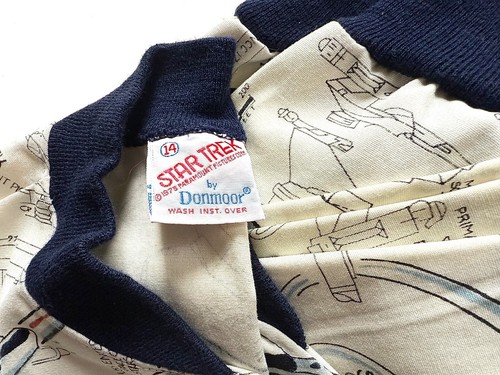 Vintage Childs Star Trek Bomber Jacket Pants 2 PC Outfit 1975 Donmoor 14 Rare - Picture 10 of 11