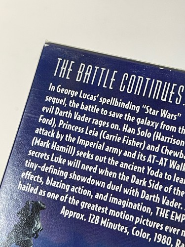 Star Wars CBS FOX Original Trilogy VHS Box Set 1992 Complete 3 Video Tapes - Picture 23 of 24