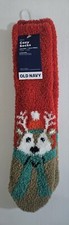 NWT One Size Old Navy Men's 1 Pair Christmas Deer Cozy Socks
