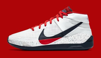 Nike KD 13 USA Olympic White Red Blue Kevin Durant CI9948-101