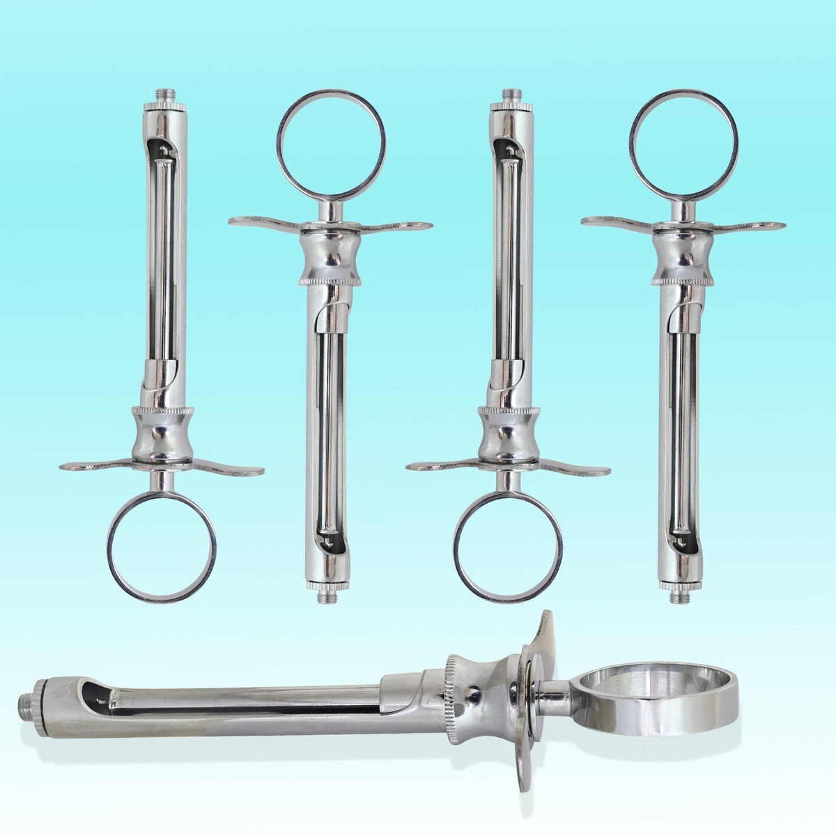 3-Pack 1.8cc Dental Aspirating Syringes - Self-Aspirating German Style Catheter Tip 5 thumbnail image