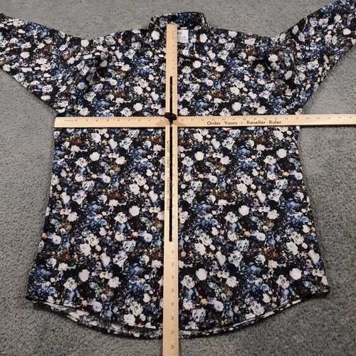 Kurt River Shirt Mens 2XL Slim Fit Lightweight Casual Floral Button Up - Picture 7 of 14