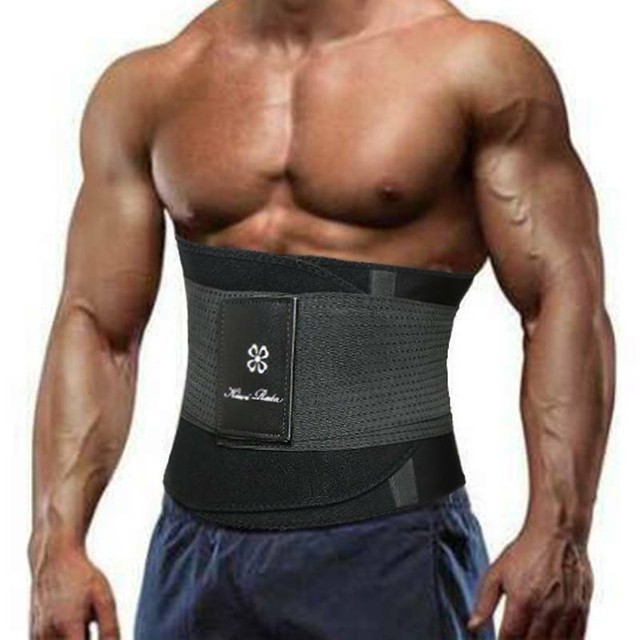 Men's Waist Trainer Cincher Belt Body Shaper Fat Burned Shapewear Back Supports eBay