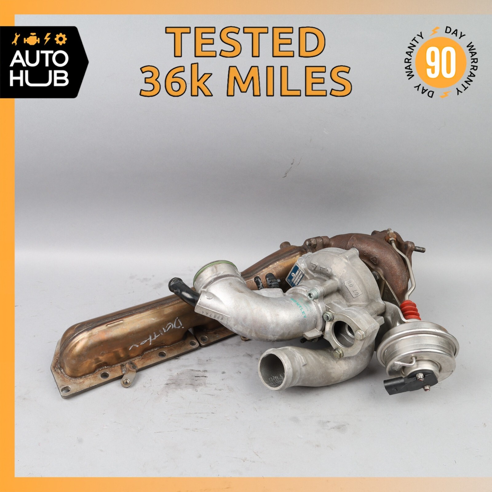 Bentley Continental GT Flying Spur 6.0L W12 Turbocharger Turbo Left Side OEM 36k