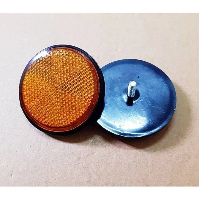 Reflectores faros moto 59mm naranja ajuste Yamaha DT100 DT125 DT175 DT250 Foto 3 de 4