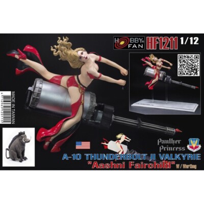 AFV CLUB #HF1211 1/12 A-10 Thunderbolt II Valkyrie Aashni Fairchild w/Warthog