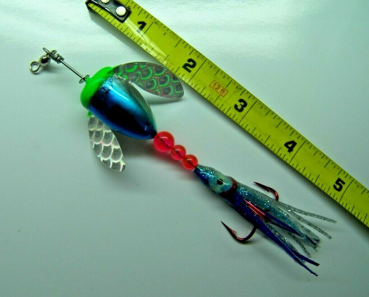 SPIN N GLO SIZE #2 LAKE TROUT LURE SPINNER SALMON STEELHEAD ALASKA