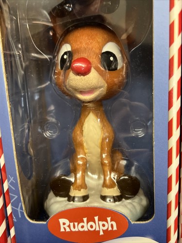 Vintage MIB Rudolph The Red-Nosed Reindeer Santa, & Hermey Bobblehead Set - Picture 8 of 9