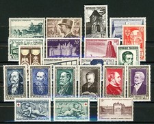 BX21 France année complète 1952 N° 919 à 939 **  Cote 115 euros.   A saisir !!!