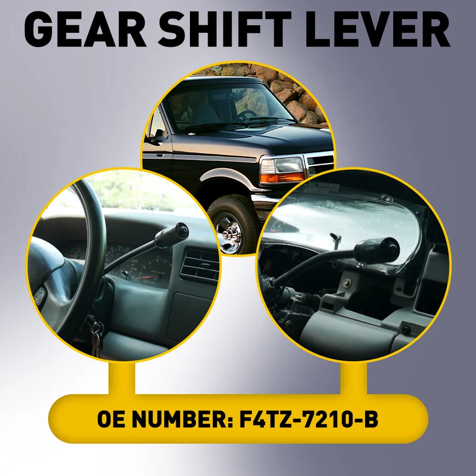 Manija de palanca de cambios F4TZ-7210-B para Ford F150 F350 F250 1992-97 Foto 2 de 4