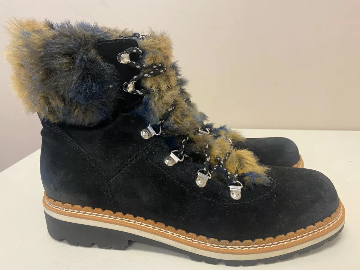 Womens 10 Medium Sam Edelman Bronte Shearling Suede Boots