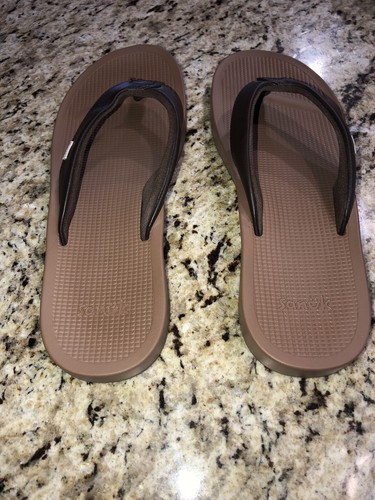 Women Sanuk Cosmic Yoga Mat Flip Flop Sandal 1127391 Terra Cotta 100% Perfect! - Picture 2 of 5