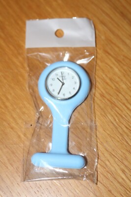 Nurses fob watch veterinary vet RVN pulse uniform pin pale blue Funky Fobz  RN UK
