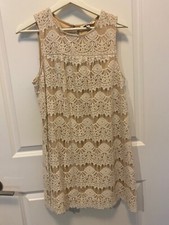Junior’s Speechless Lace Overlay Dress Large