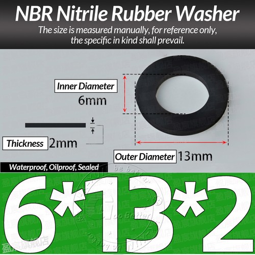 FORM A FLAT BLACK THICK NBR RUBBER WASHERS - M2 M3 M4 M5 M6 M8 M10 M12 TO M36 - Picture 93 of 262