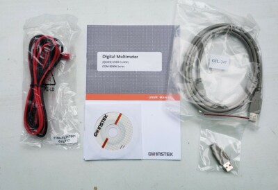 GW INSTEK GDM-8200A Series Digital Multimeter User Manual and Cables New