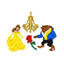 Disney Dress It Up Beauty and the Beast Jesse James Embellishments Shank