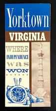 1960s Yorktown VA Where Independence Was Won War History Vintage Travel Brochure