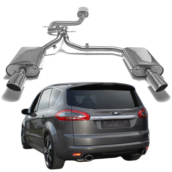 FOX Edelstahl Anlage ab Kat Ford S-Max ab 06 2.5l je1x115x85mm Porsche Design