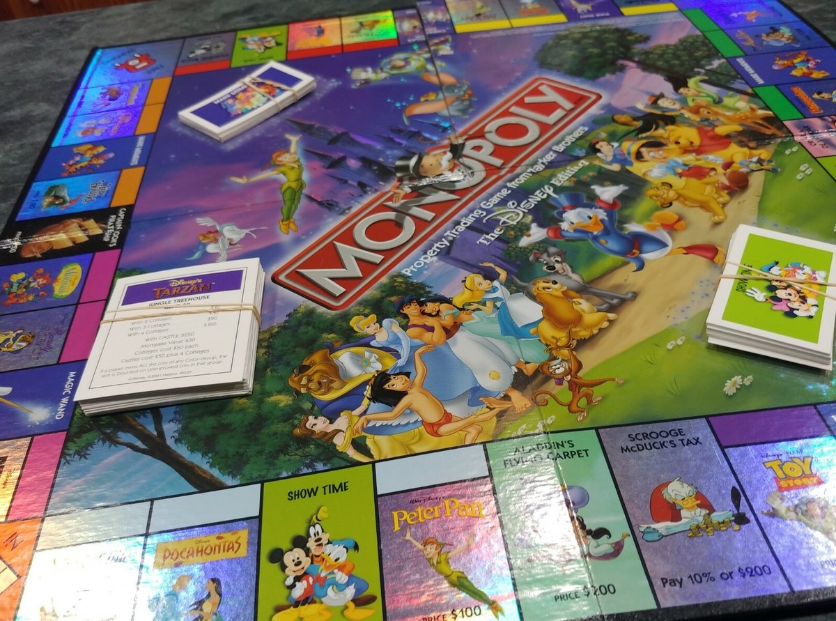 Monopoly Disney Edition Replacement BOARD ONLY Plus Titles