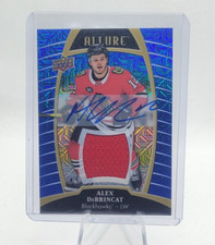 2019-20 Upper Deck Allure ALEX DEBRINCAT Blue Line Auto Jersey /25 SP #50