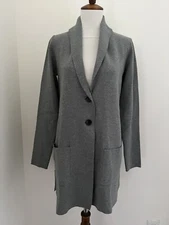 Charter Club Sz S NEW W/Tag ($99) Smokey Heather Long Cardigan Sweater W/Pockets