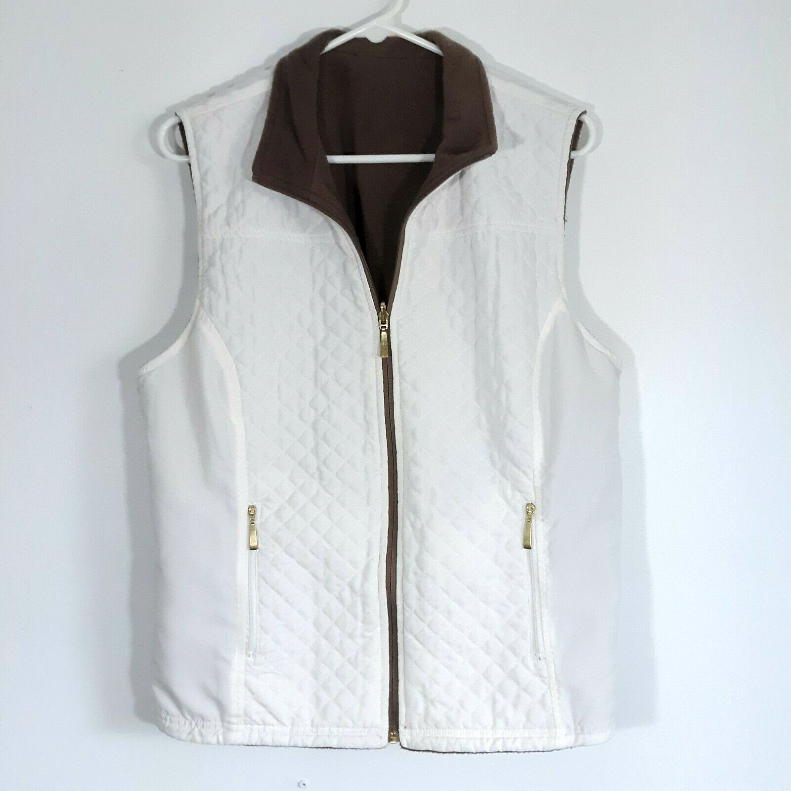 Karen Scott Sport Vest Sz L Reversible 