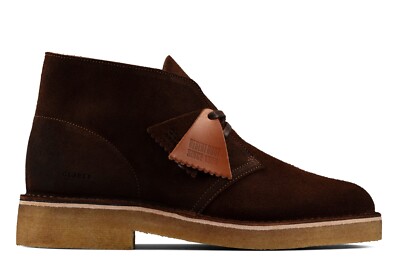 Clarks Mens Desert Boot 221 Dark Tan Suede 26162405 | eBay display picture 1