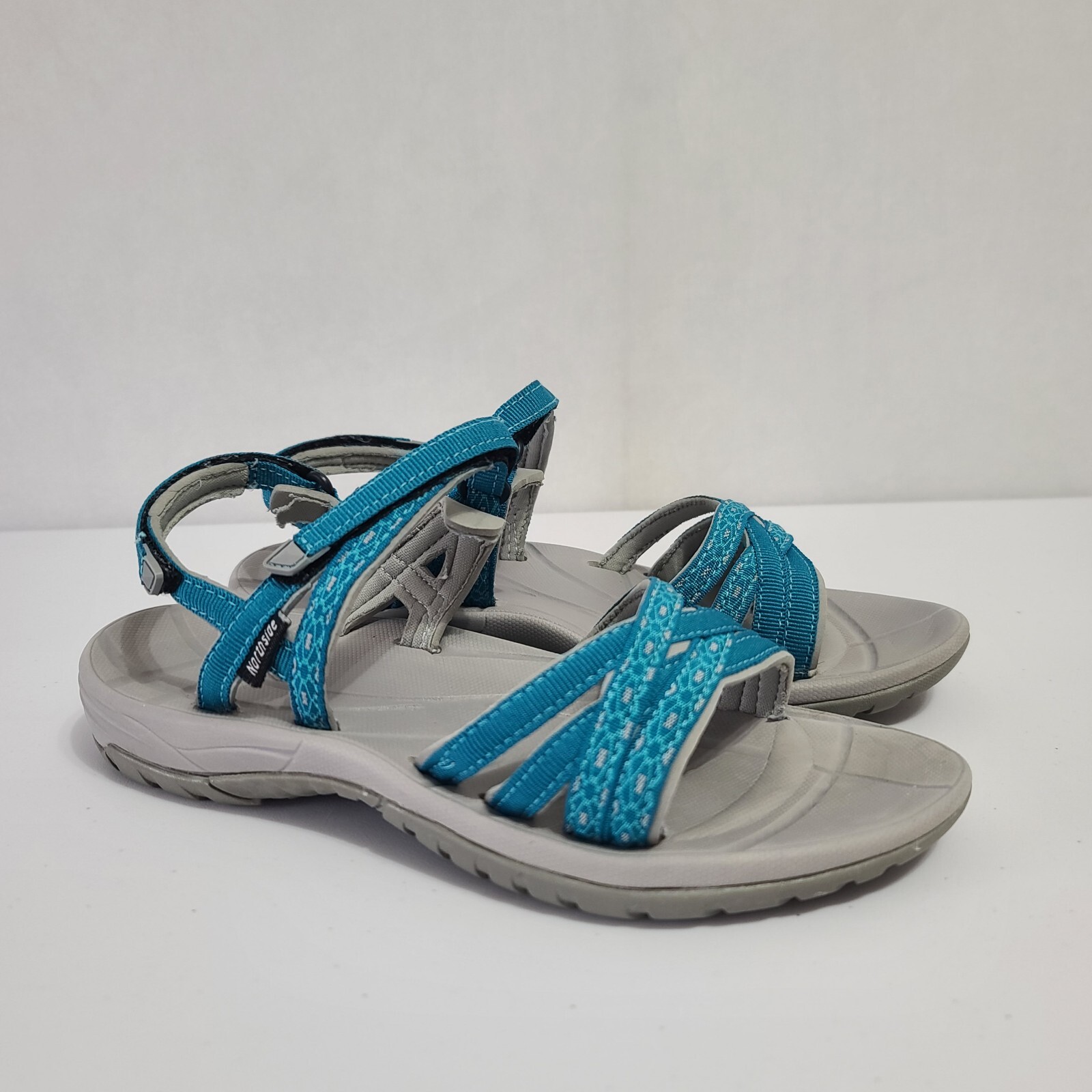 APL Northside Carmella sandali con cinturino donna taglia 9 blu grigio