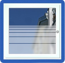 33,90/m² Fensterfolie Milchglasfolie STREIFEN FOLIE Sichtschutzfolie Glas FD0001