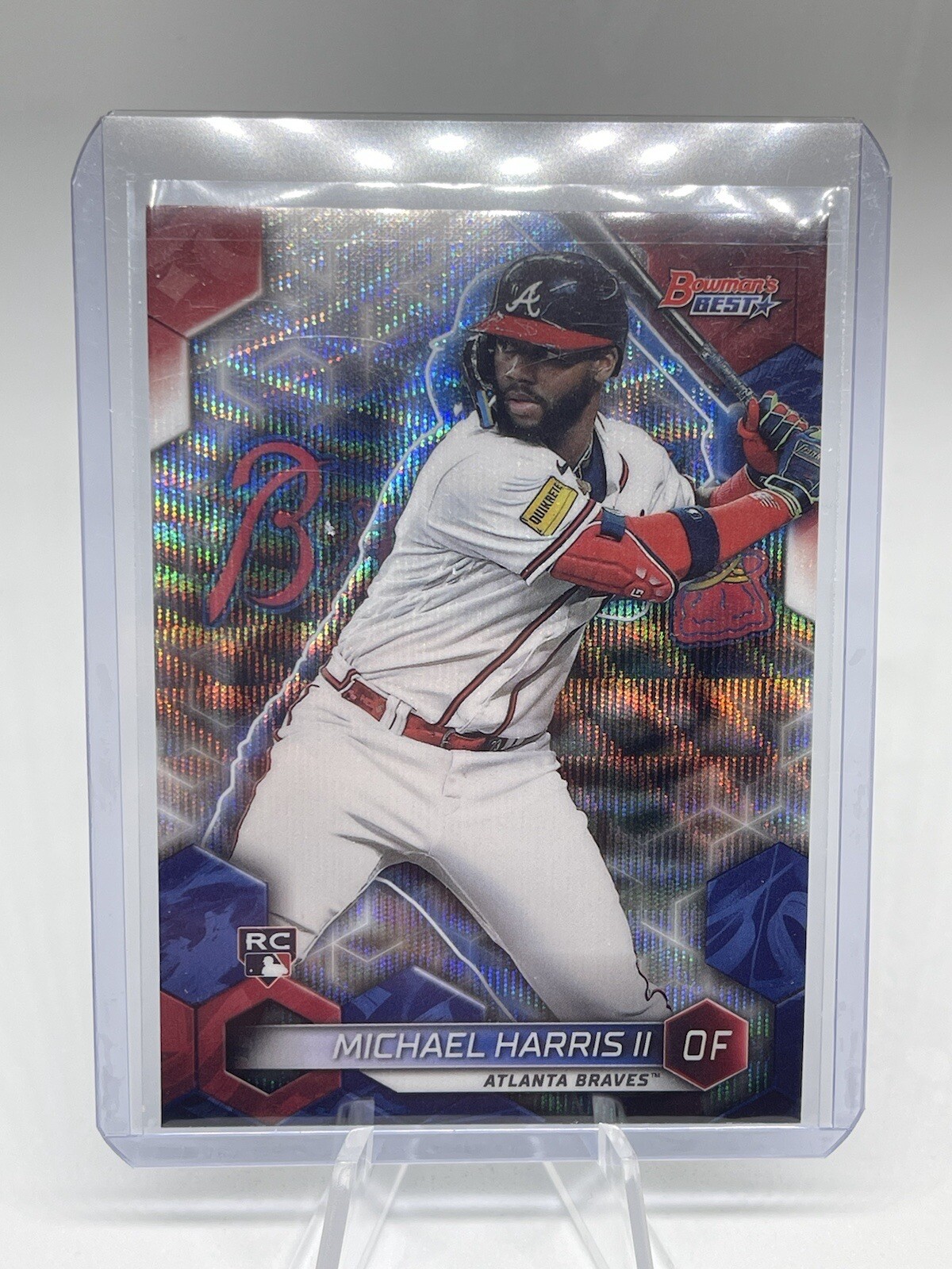 MICHAEL HARRIS II 2023 BOWMAN’S BEST WAVE REFRACTOR RC ROOKIE #27
