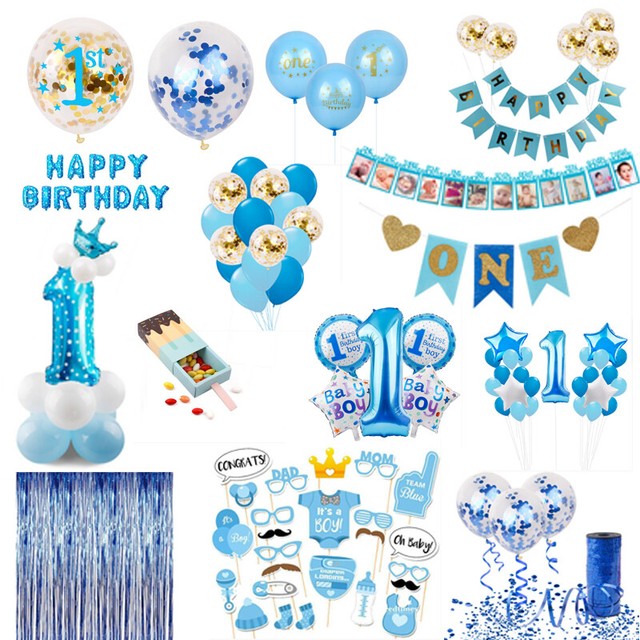Nautical Party Baby Shower Decoration Kit Ahoy Boy 1st Birthday