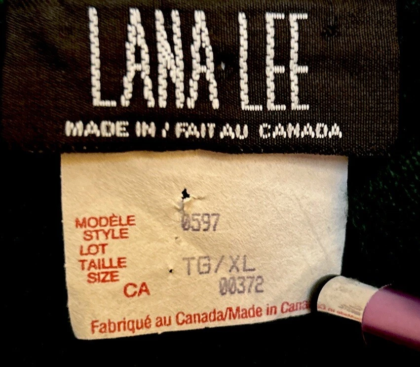 Suéter Lana Lee L/XL Pullover Tejido Verde Oscuro Vintage Hecho en Canadá Para Mujer’s Foto 4 de 4