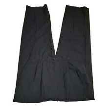 NEW Talbots 100 Worsted Wool Navy Pleated Dress Pants Women's Size 10