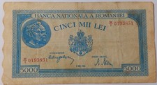 Romania, 5000 Lei Mai 1944