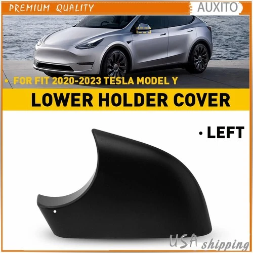 For Tesla Y Model Left High Driver Quality Wing Mirror Cover Lower Holder Black