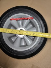 2pc 8" Replacement Solid Hard Rubber Tire Wheel or Dolly Hand Cart Lawn Mower