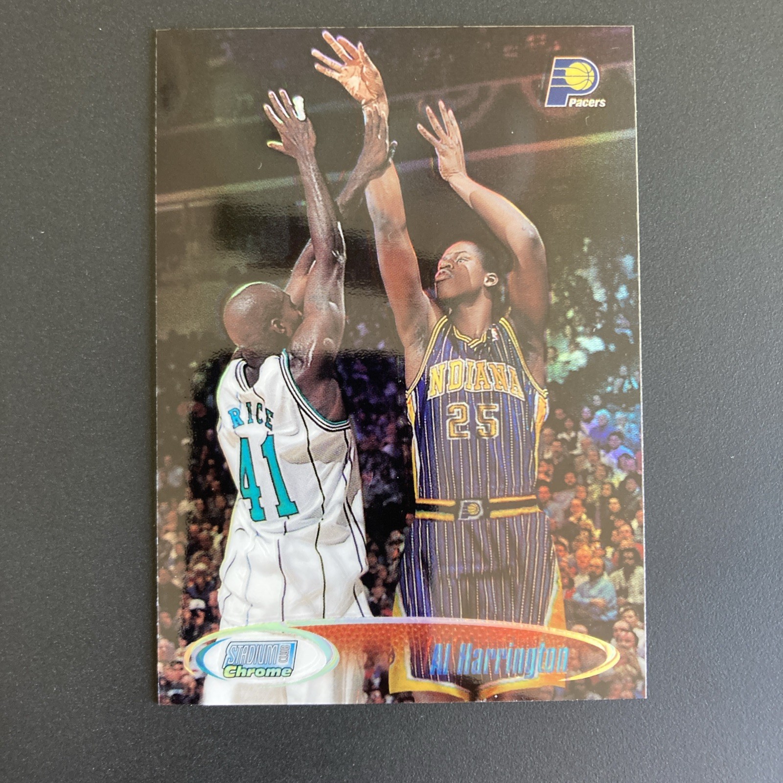 1998-99 Stadium Club Chrome Refractor Al Harrington #SCC40 RC