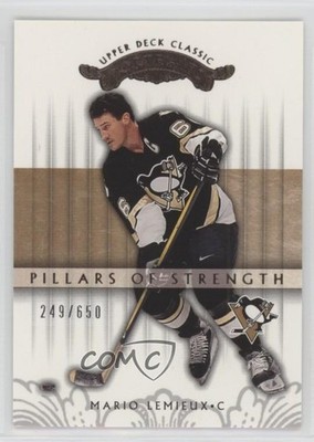 2003 Classic Portraits Pillars of Strength 249/650 Mario Lemieux #136 HOF 0o5t