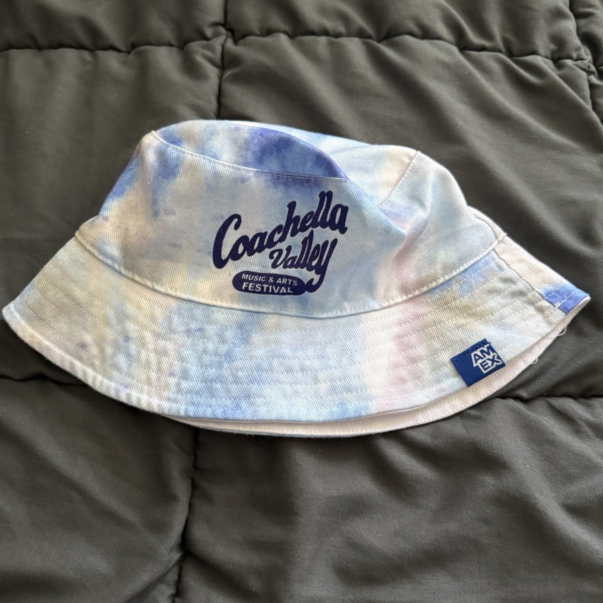 2026 Coachella Valley AMEX Exclusive Bucket Hat Blue Tie Dye