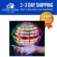Automatic Flying Orb Toy - Safe Fidget Spinner with RGB Lights for Outdoor Play