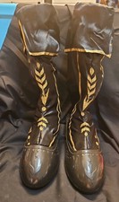 Disney Frozen Girls Anna Black Dress up Play Boots Shoes Size One Size